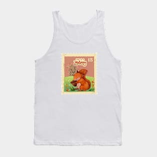 Cute Squirrel On Life Is a Journey Tank Top